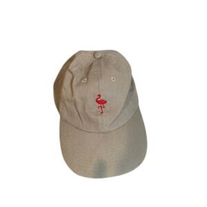 Empyre Beige Pink Flamingo Adjustable Baseball Hat Men